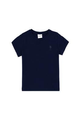 Erkek Çocuk Lacivert Basic Bisiklet Yaka Tişört - 50295959030