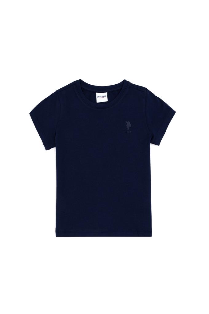 Erkek Çocuk Lacivert Basic Bisiklet Yaka Tişört