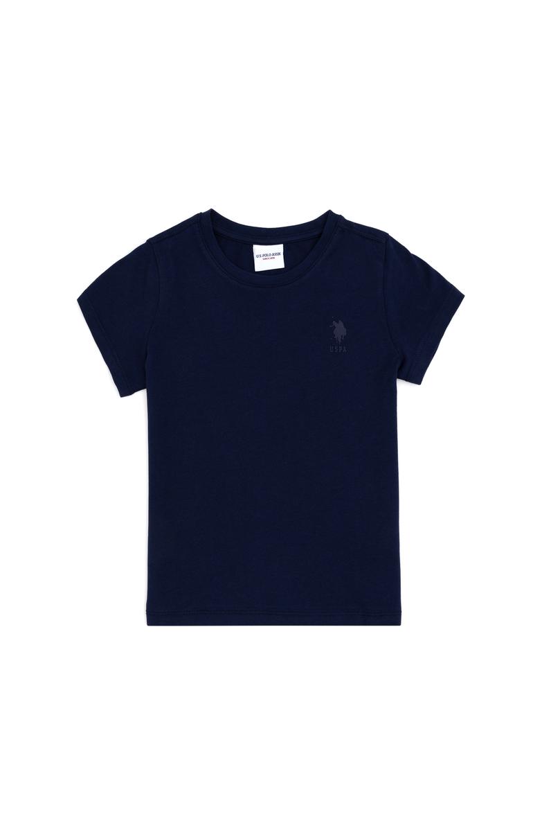 Erkek Çocuk Lacivert Basic Bisiklet Yaka Tişört