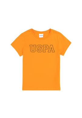 Erkek Çocuk Turuncu Basic Bisiklet Yaka Tişört - 50284818133