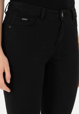 Kadın Siyah Kanvas Pantolon - 50290499014