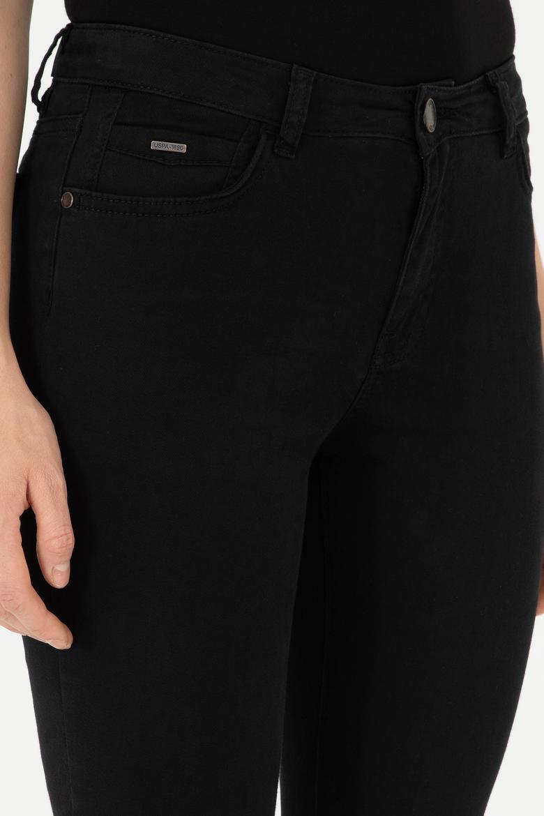 Kadın Siyah Kanvas Pantolon - 50290499014