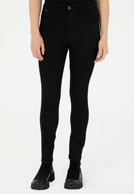 Kadın Siyah Skinny High Waist Fit Jean Pantolon - 50295986004