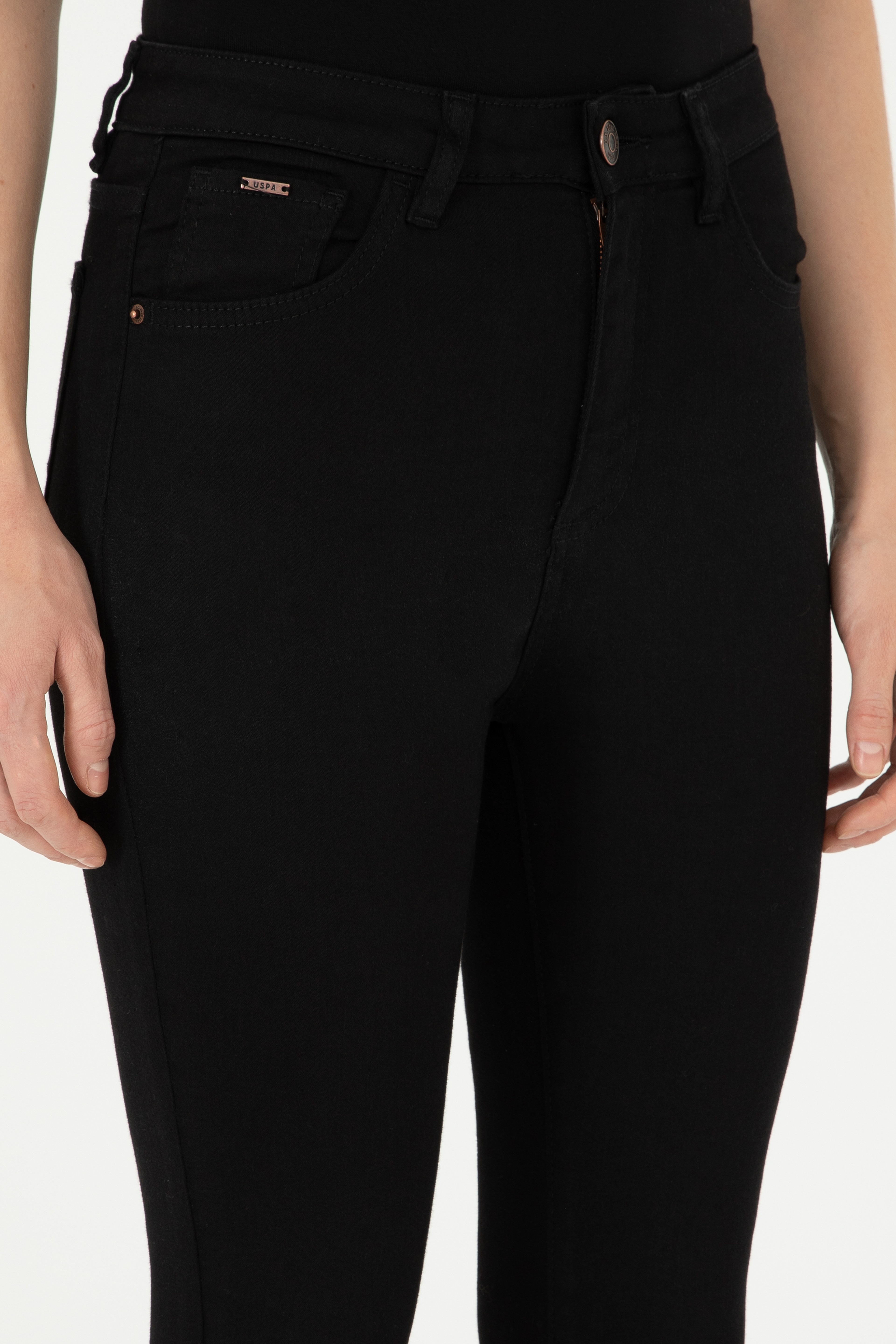 Kadın Siyah Skinny High Waist Fit Jean Pantolon