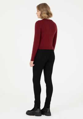 Kadın Siyah Skinny High Waist Fit Jean Pantolon - 50295986004