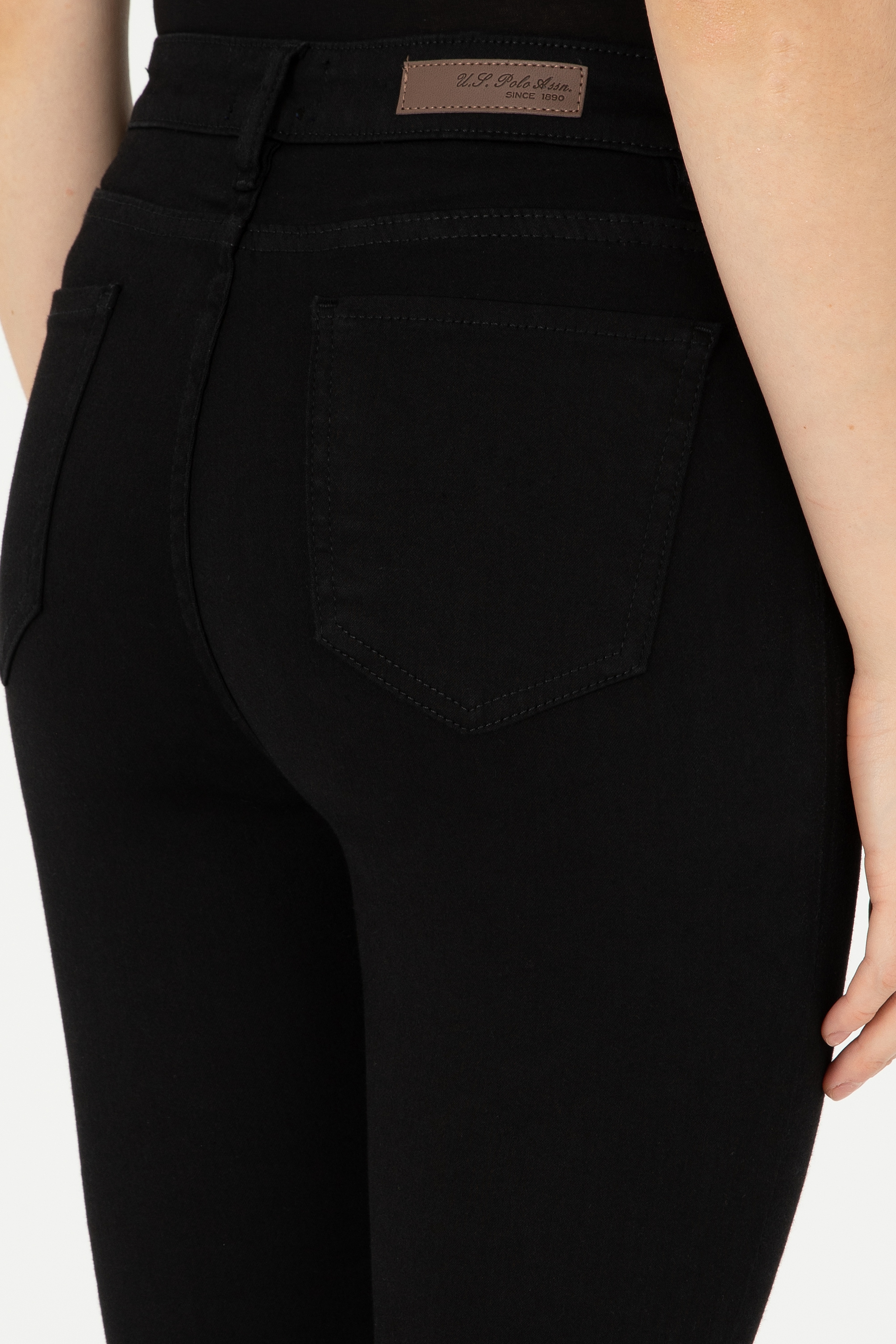 Kadın Siyah Skinny High Waist Fit Jean Pantolon - Image 6