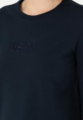 Kadın Lacivert Bisiklet Yaka Sweatshirt - 50294752006