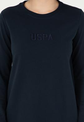 Kadın Lacivert Bisiklet Yaka Sweatshirt - 50294752006