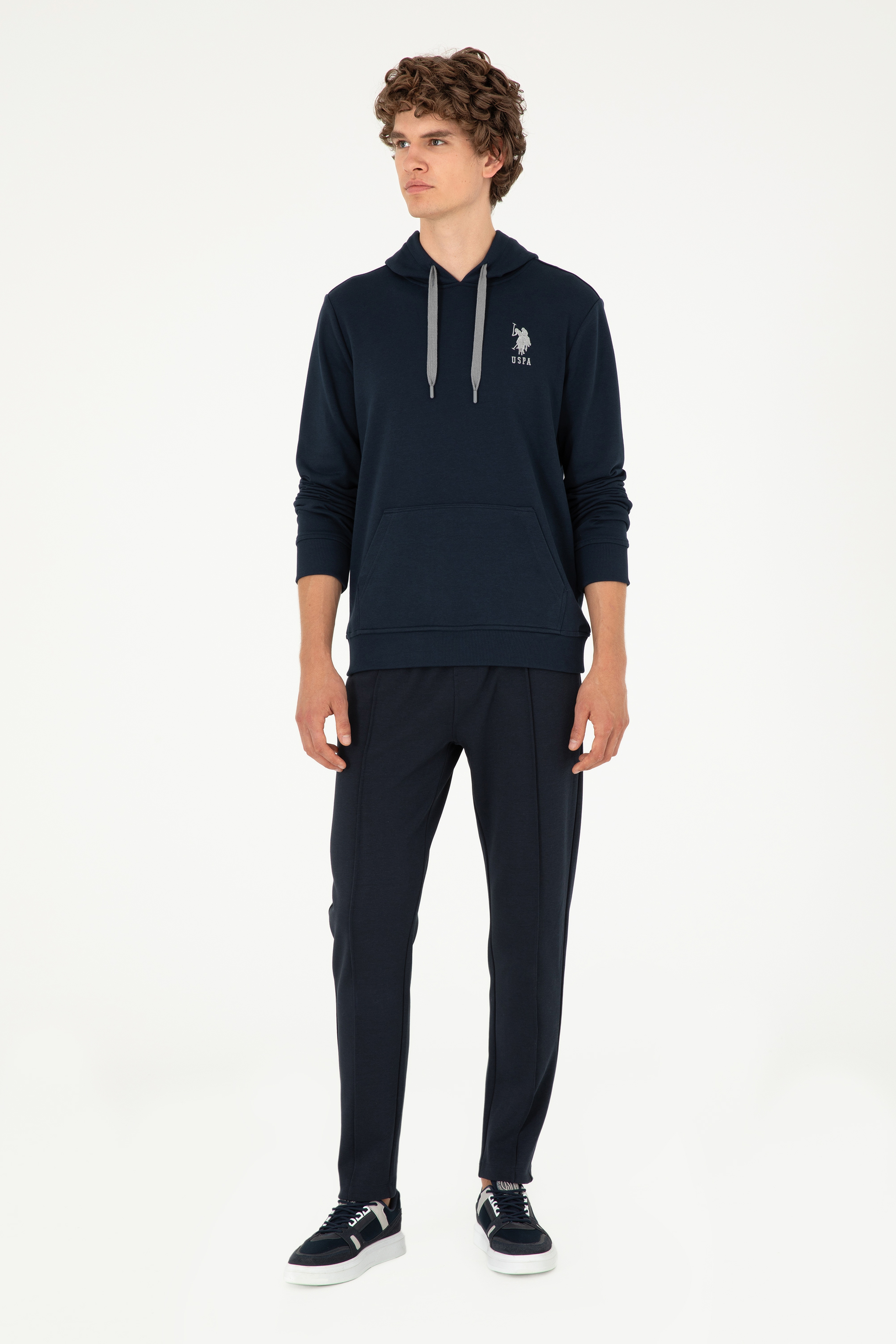 Erkek Lacivert Basic Sweatshirt - Image 4