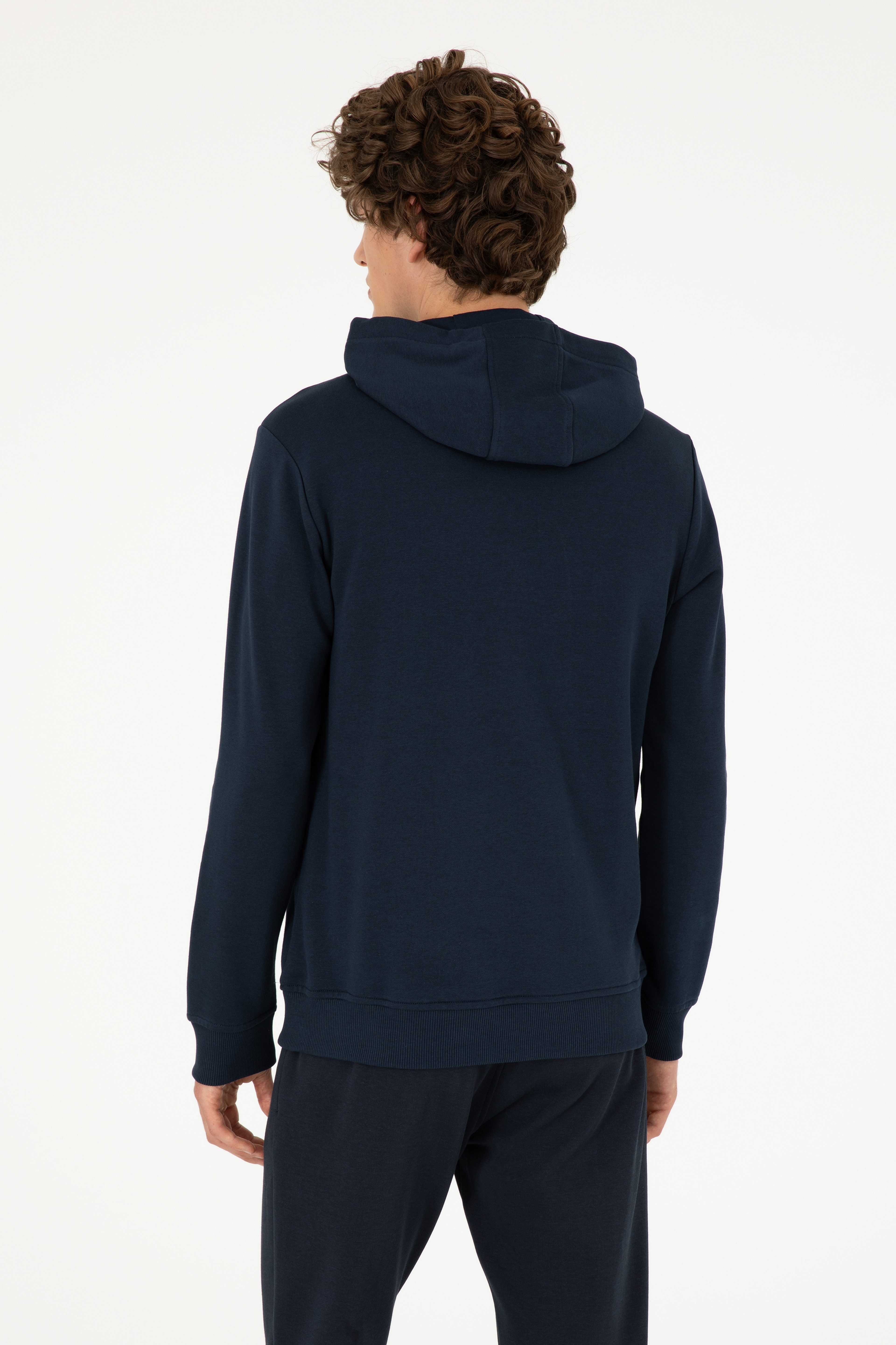 Erkek Lacivert Basic Sweatshirt