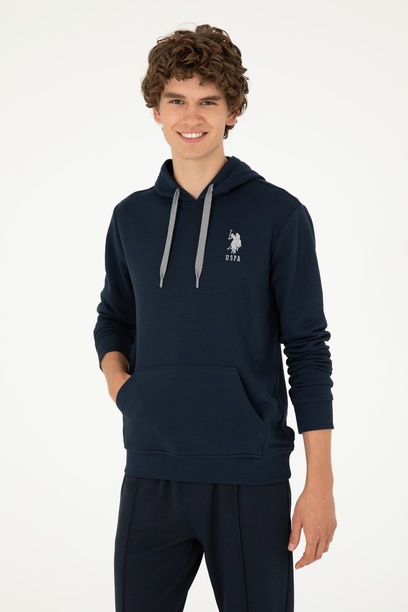 Erkek Lacivert Basic Sweatshirt