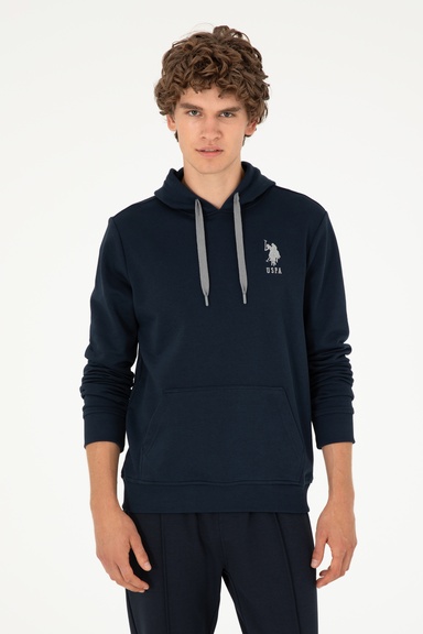 Erkek Lacivert Basic Sweatshirt