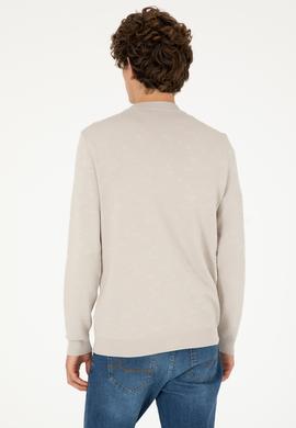 Erkek Taş Melanj Triko Hırka - 50292875026