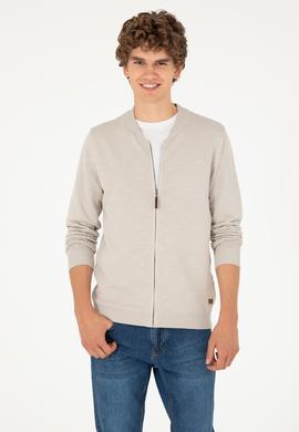 Erkek Taş Melanj Triko Hırka - 50292875026