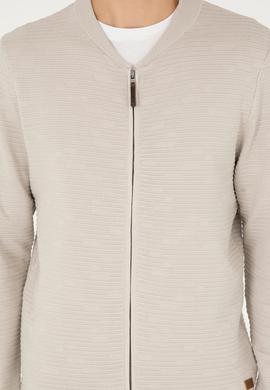 Erkek Taş Melanj Triko Hırka - 50292875026