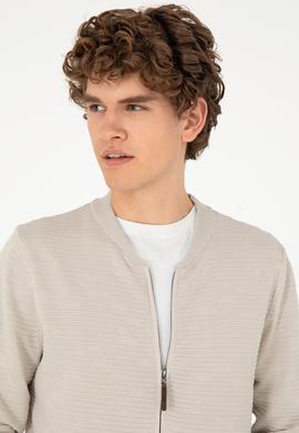 Erkek Taş Melanj Triko Hırka - 50292875026