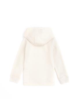 Kız Çocuk Krem Kapüşonlu Basic Sweatshirt - 50292512070