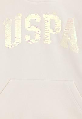 Kız Çocuk Krem Kapüşonlu Basic Sweatshirt - 50292512070