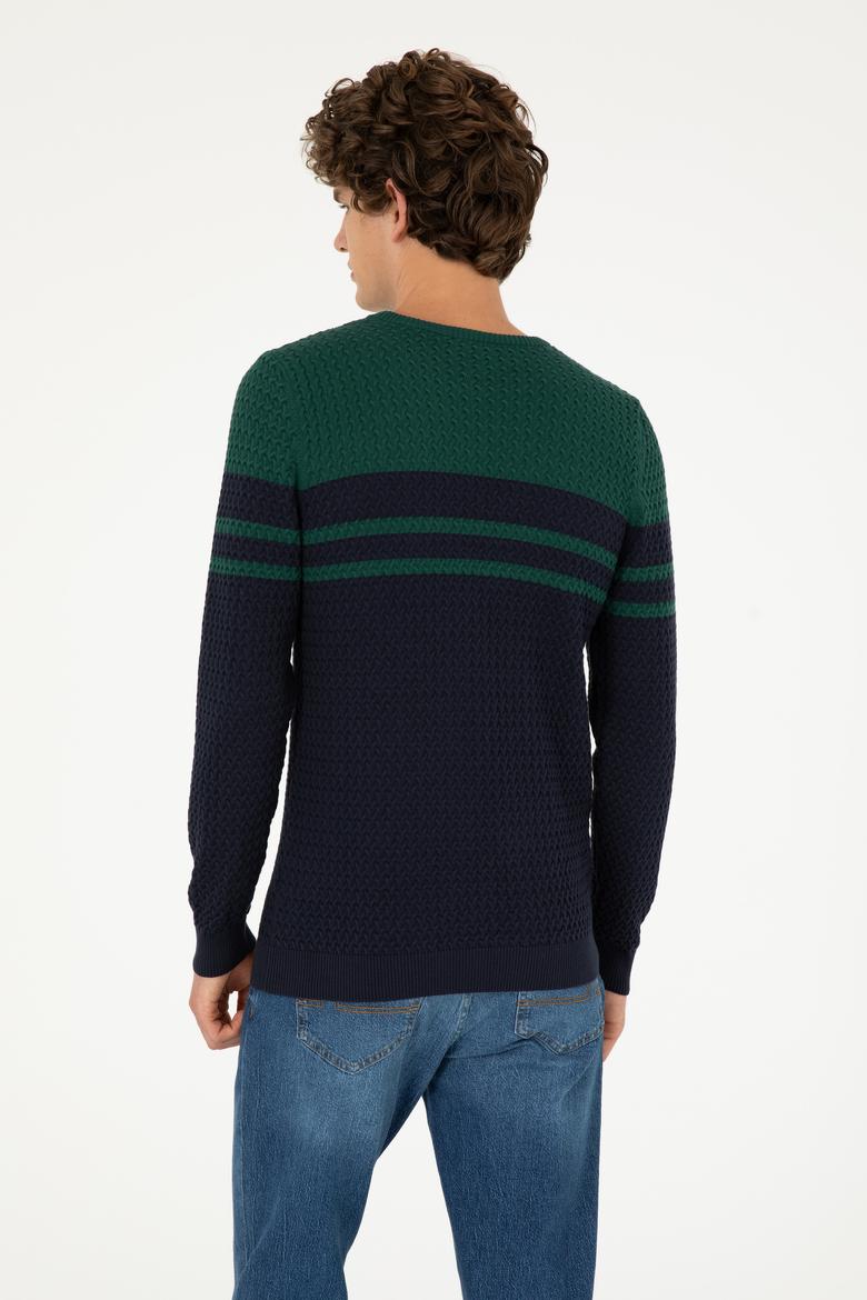 Erkek Lacivert Kazak - 50292849010