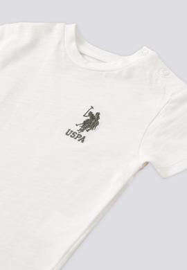 Kız Bebek Taş Çizgili 2'li Kısa Kol Tişört Takım - 50303779003