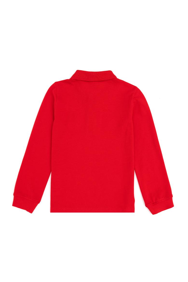 Erkek Çocuk Kırmızı Basic Polo Yaka Tişört - 50289141082