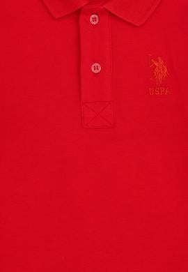 Erkek Çocuk Kırmızı Basic Polo Yaka Tişört - 50289141082