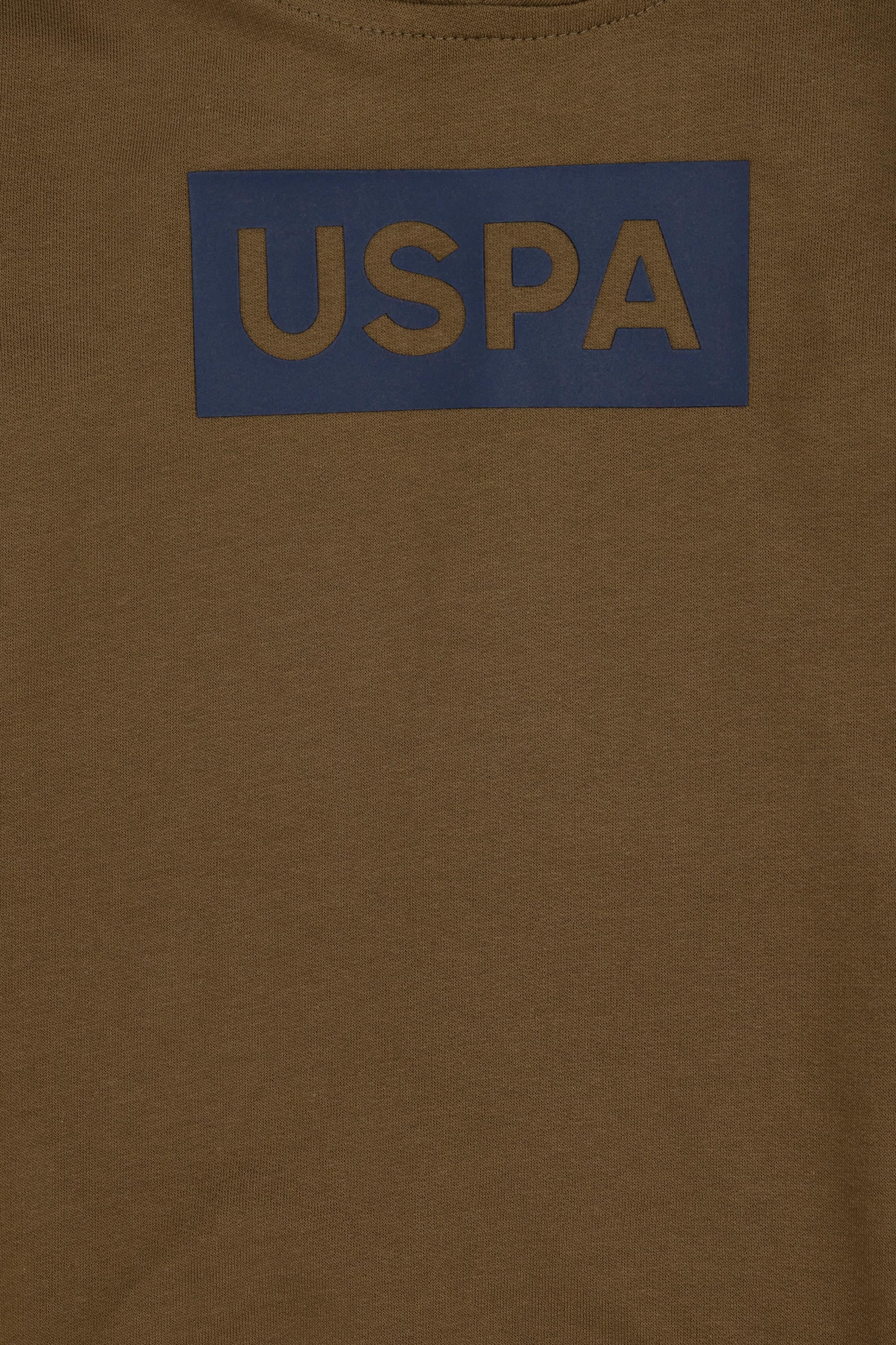 Erkek Çocuk Haki Kapüşonlu Sweatshirt - Image 3
