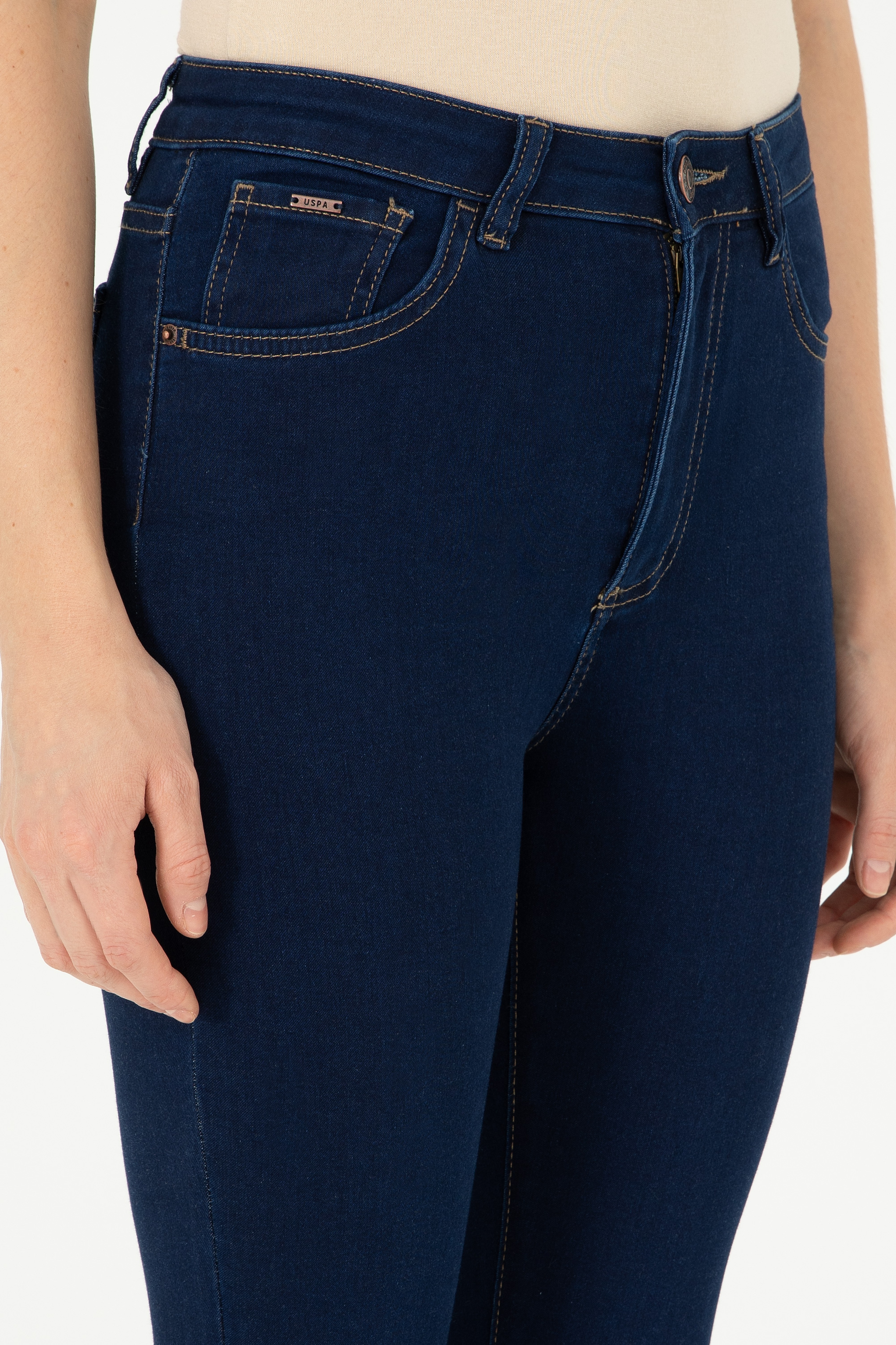 Kadın Eflatun Jean Pantolon - Image 5