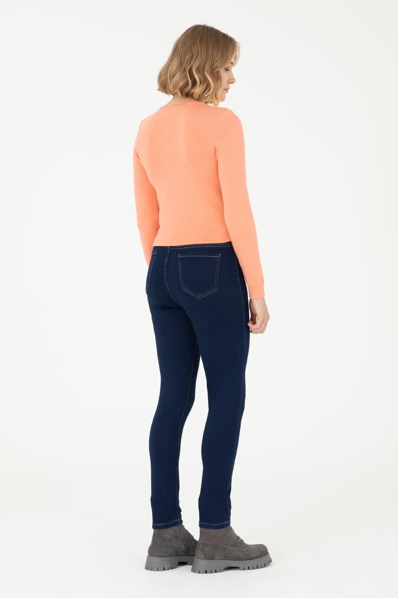 Kadın Eflatun Jean Pantolon - 50296013003