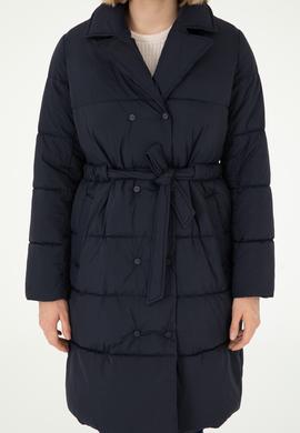 Kadın Lacivert Kaban - 50289556031