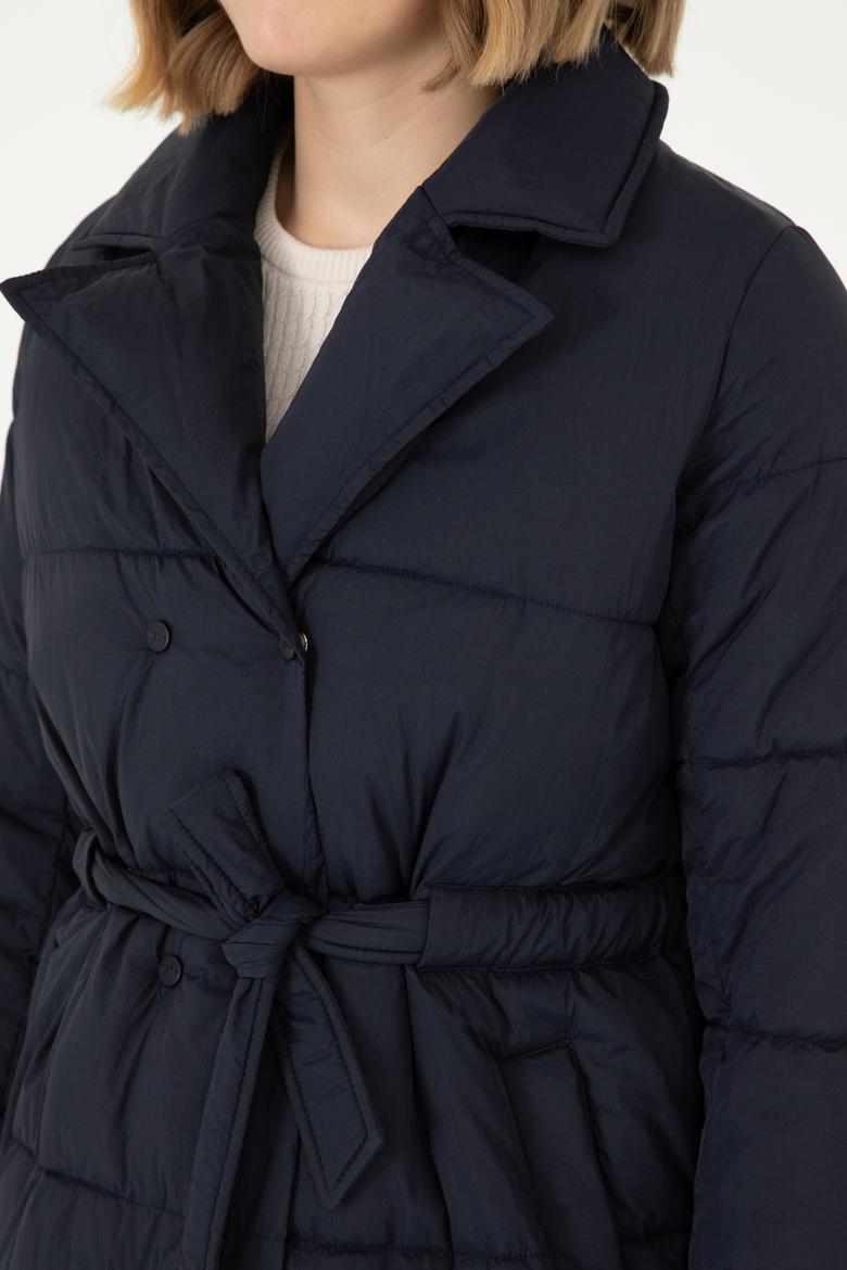 Kadın Lacivert Kaban - 50289556031