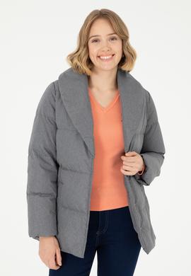 Kadın Gri Kaban - 50289557030