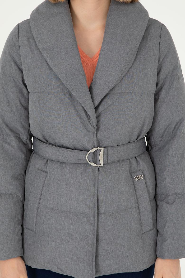 Kadın Gri Kaban - 50289557030