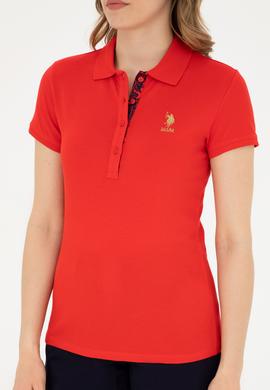 Kadın Kırmızı Basic Tişört - 50280065045