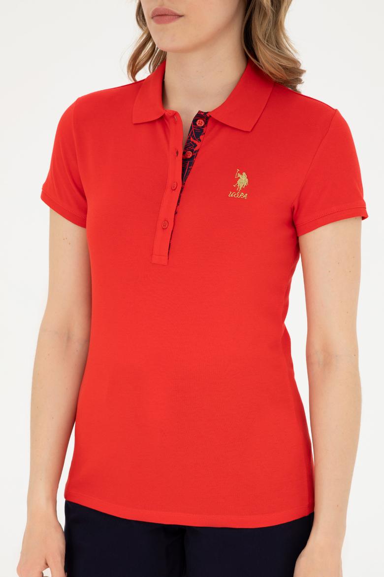 Kadın Kırmızı Basic Tişört - 50280065045