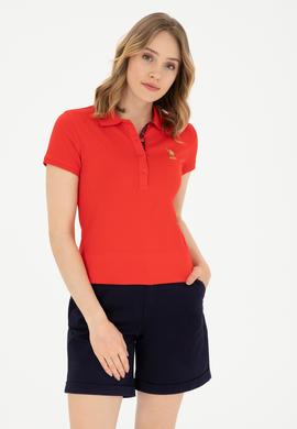 Kadın Kırmızı Basic Tişört - 50280065045