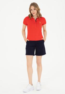 Kadın Kırmızı Basic Tişört - 50280065045