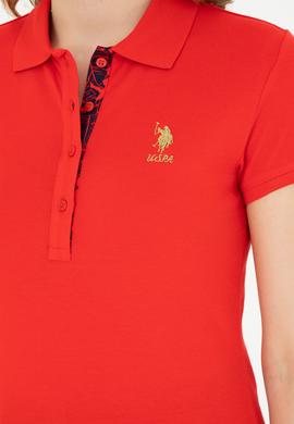 Kadın Kırmızı Basic Tişört - 50280065045