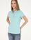 Kadın Su Yeşili Basic Polo Yaka Tişört