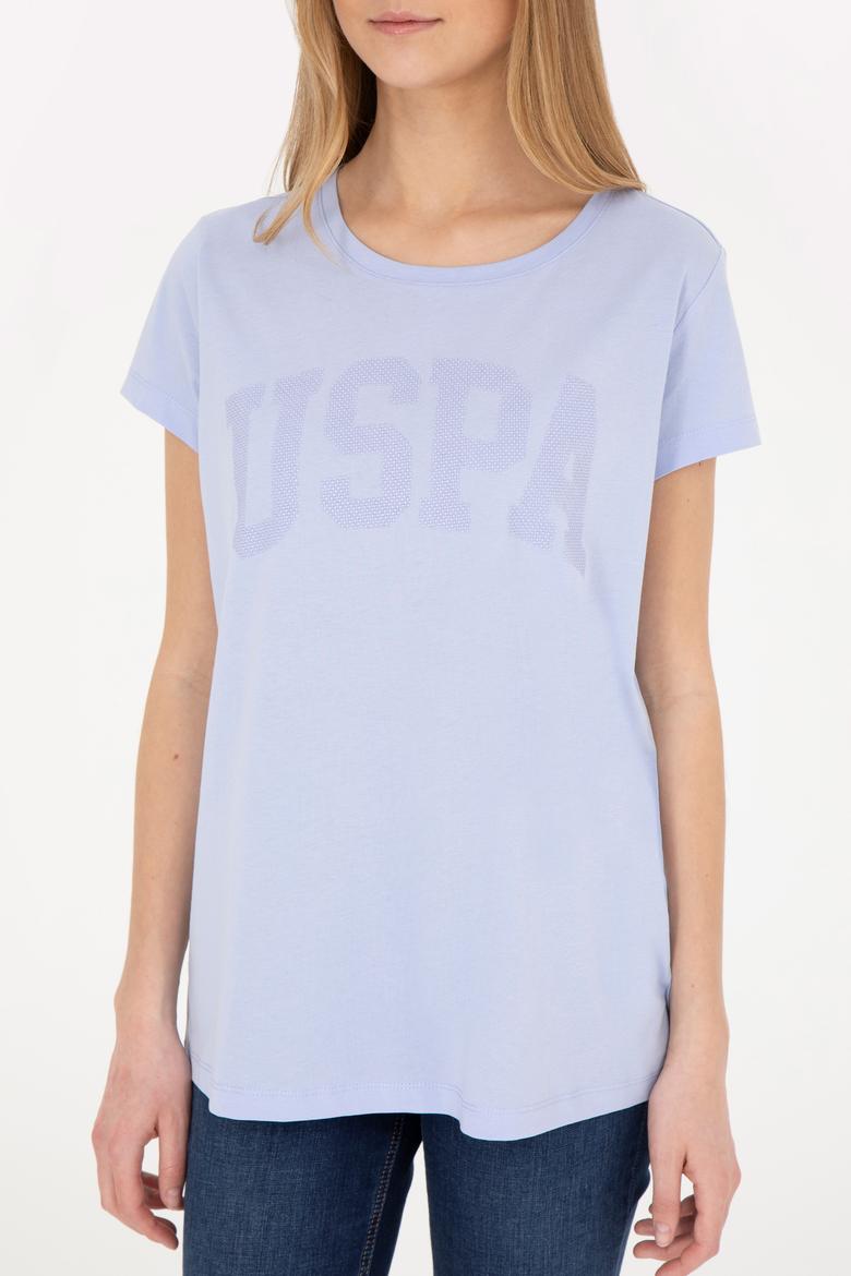 Kadın Mavi Basic Tişört - 50262670109