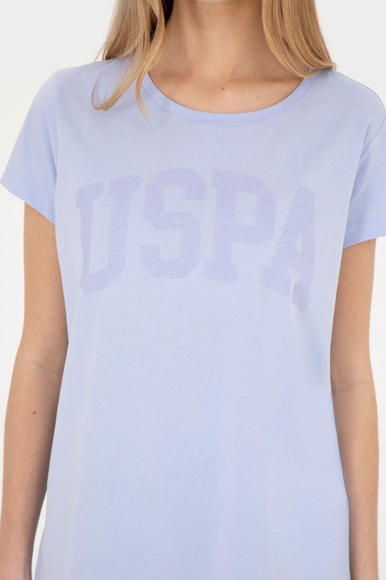 Kadın Mavi Basic Tişört - 50262670109