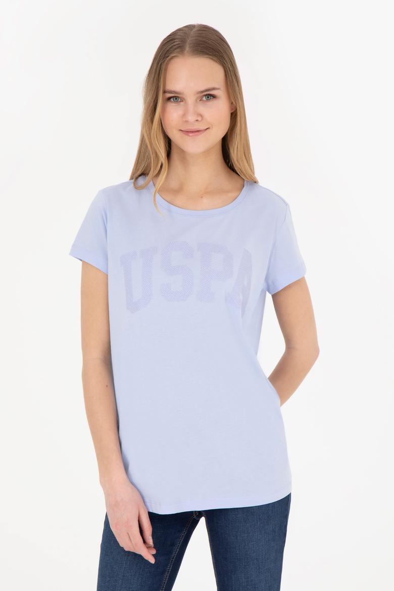 Kadın Mavi Basic Tişört - 50262670109