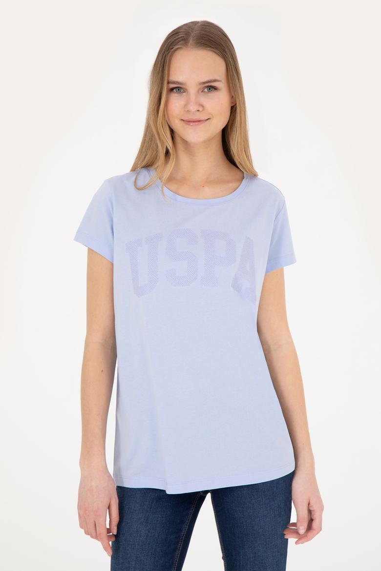 Kadın Mavi Basic Tişört - 50262670109