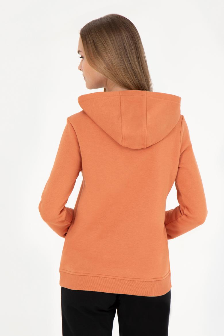 Kadın Kiremit Basic Sweatshirt - 50256249014