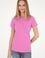 Kadın Pembe Basic Polo Yaka Tişört