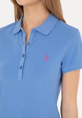 Kadın Koyu Mavi Basic Polo Yaka Tişört - 50280057102