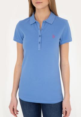 Kadın Koyu Mavi Basic Polo Yaka Tişört - 50280057102
