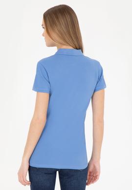 Kadın Koyu Mavi Basic Polo Yaka Tişört - 50280057102