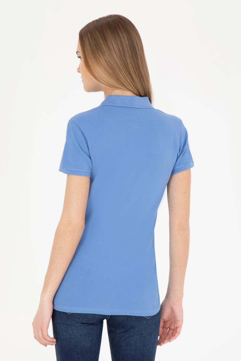Kadın Koyu Mavi Basic Polo Yaka Tişört - 50280057102