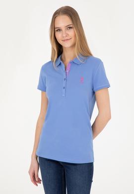 Kadın Koyu Mavi Basic Polo Yaka Tişört - 50280060220